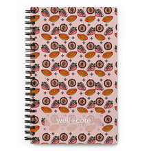 Load image into Gallery viewer, Feminine Fruit Spiral Notebook (dotted pages)
