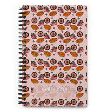 Load image into Gallery viewer, Feminine Fruit Spiral Notebook (dotted pages)